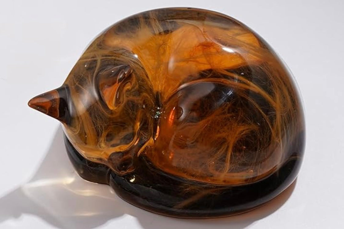 Cat memorial with ashes or hair
