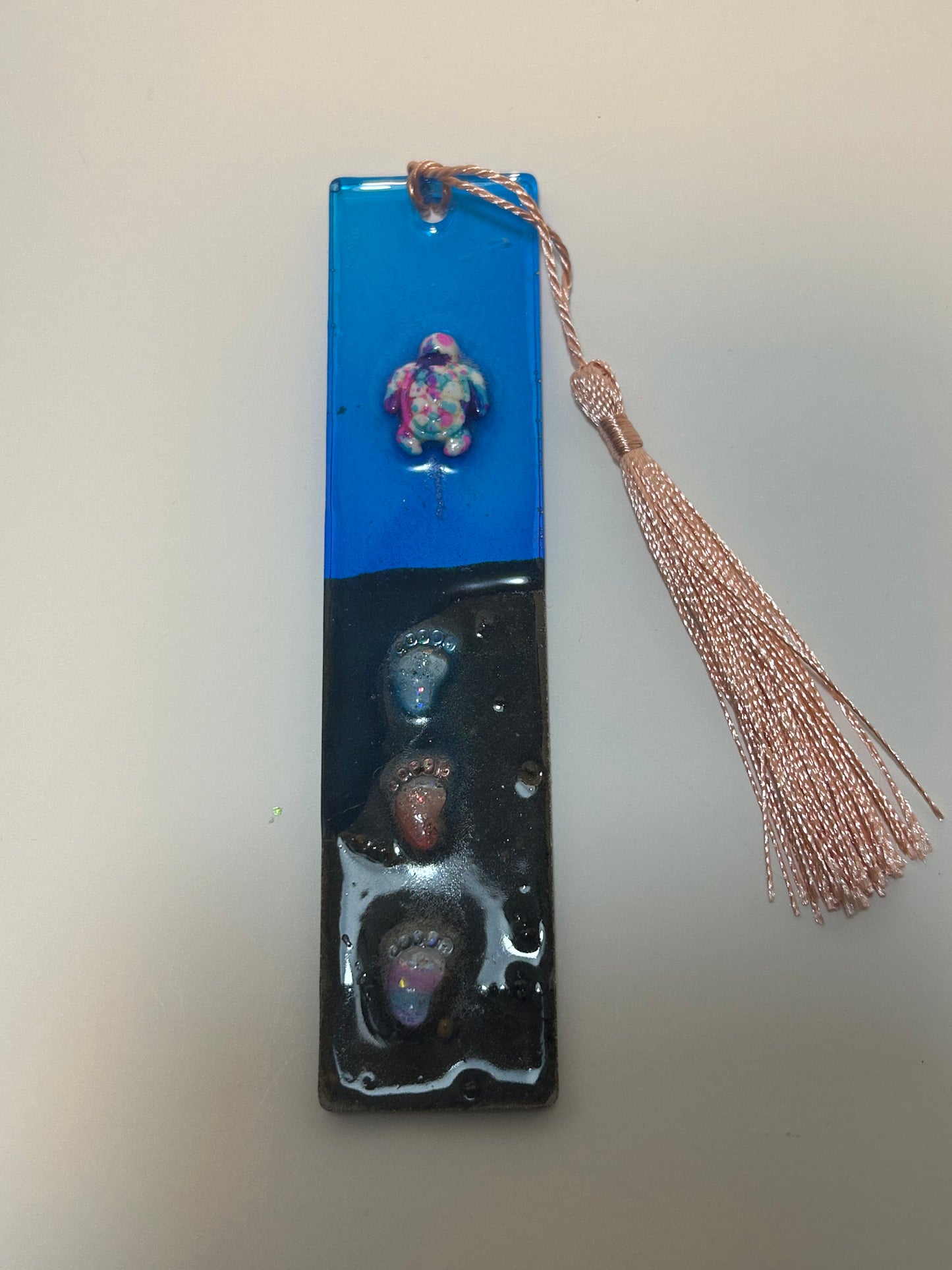 Sea Turtle footprint sand bookmark